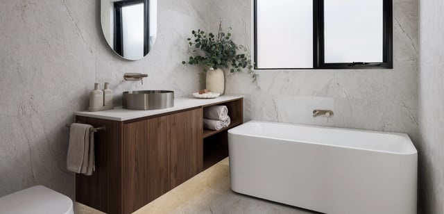 Ready built homes display